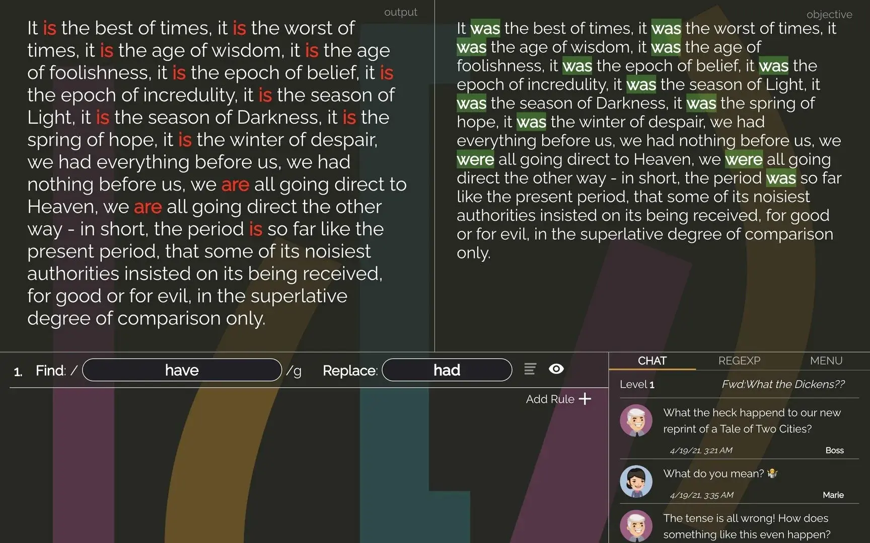 Copy Editor: A RegEx Puzzle thumbnail 2